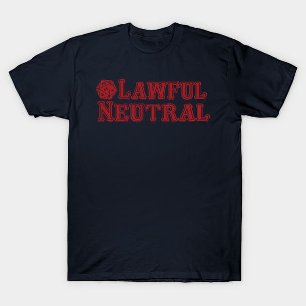 Lawful Neutral T-Shirt by MondoDellamorto